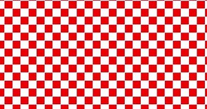 Red and white checkboard animation background