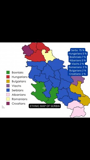 Ethnic map of Serbia #serbia #bosnia #Albania | Amazing World Geography