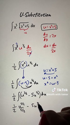 Solving Integrals using U-Substitution Techniques