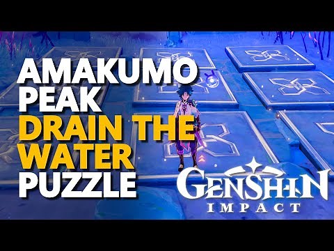 Amakumo Peak Puzzle Genshin Impact (Drain The Water)
