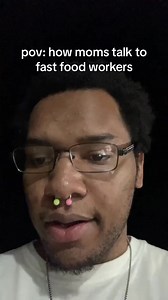 16K views · 734 reactions | How moms talk to fast food workers #moms #talkb #food #foodworker #comedyskits #funnyskits | Farod Fan | Facebook