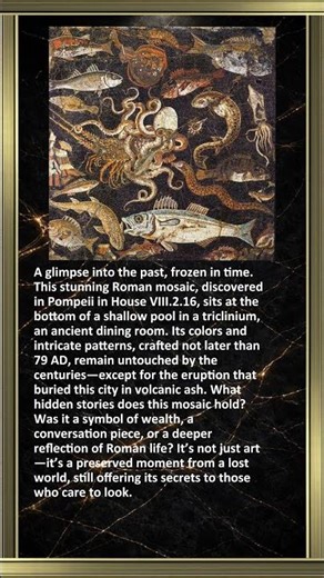 Roman Mosaic from Pompeii #history