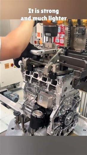 Are Aluminum Alloy Engines Better Than Cast Iron #cars #factoryfootage #engine #assembly #mechanic