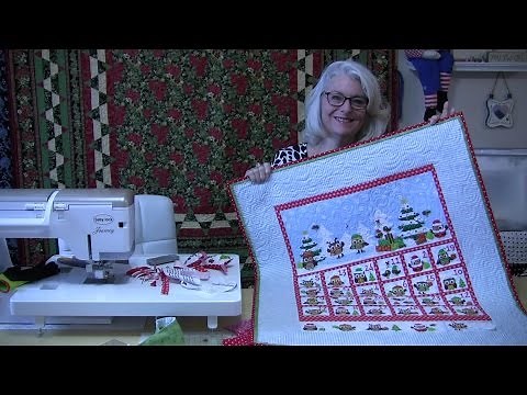 Advent calandar panel from Northcott...so easy...so cute!