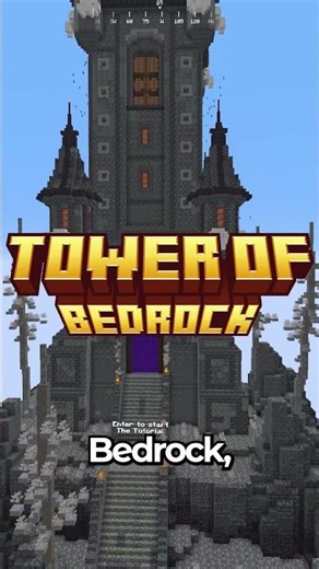 You can play this new server on both Java & Bedrock! play.towerofbedrock.com