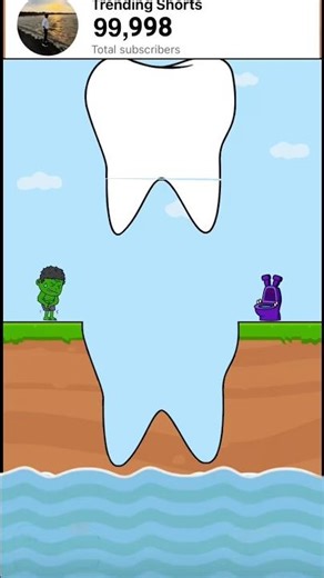 Teeth 🦷 Il Rush To Toilet 🚽Mini Hulk Il Master The Art Cut Game Level.16 #gaming #games