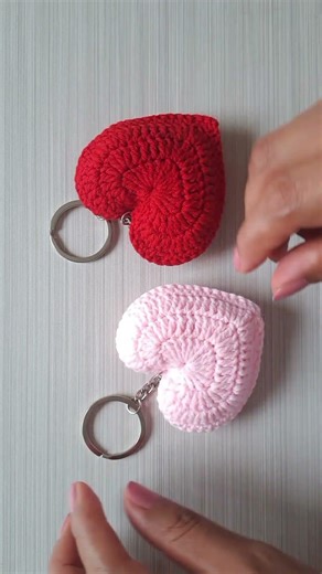Heart ❤ Easy and Quick to Knit #knitting #crochet #croche #valentine #fyp #shorts #heart #knit