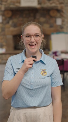 Sloane McIntire is your newly elected Northeast Area Vice President, and she is ready to learn your names this year. 💙💛 #OKFFA #FFA