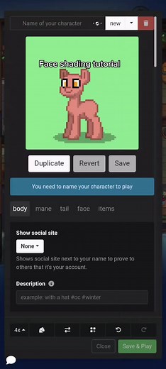 Pony Town Face Shading Tutorial