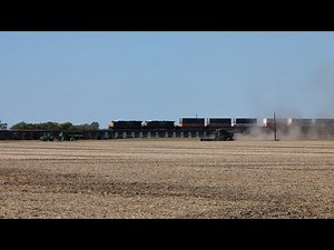 CSX Intermodal Train on a Very Long Train Bridge in Southern Indiana.