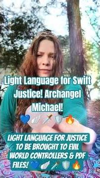 Collective Meditation, Light Language to Bring Justice to Evil World Controllers & PDF Files! 💙🪽🗡️