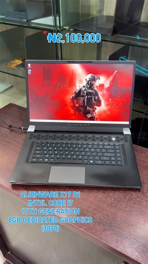 C🔵UNTRY TECH INNOVATION LTD©️ on Instagram: "🎮 Gaming Series- Sophisticated Alienware X17 R1 - Intel® Core™ i7 11th generation (11800H 8 cores ~16 logical processor @2.30ghz) 32gb ram 1TB ssd storage 17 inches FHD Display (1920 x 1080) Resolution Nvidia GeForce RTX 3070 (8gb Dedicated Graphics) RGB Keyboard backlight (USB, Type C, earpiece, HDMI) Price:₦2,100,000 Note: -Displayed prices are fixed and already subsidized. -30 days testing warranty on all our products. #countrytechinnovation #lap