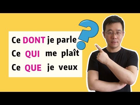 【法语难点小课堂】Ce dont? Ce qui? Ce que?