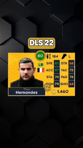 😱Theo Hernandez Evacuation in DLS22 and DLS26✅ #dls #dreamleaguesoccer #gameplay #shorts #awangdls