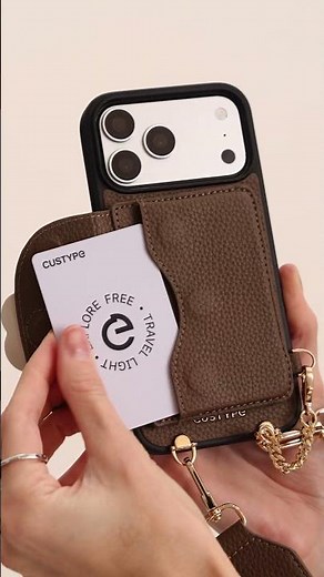 スマホショルダー📱カード収納付きスリムウォレットケース