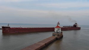 Well the James R Barker arrived in style in Superior, WI two days ago to load ore at BN5 and Follower Jon Columbus was there to capture them visually with his drone plus he got the #BarkerBark from the ground!! Captain Newland is not back aboard yet so Captain Parsons is who we need to thank for this one… he has been incredible in Captain Newland’s absence saluting all over including places Captain Newland normally doesn’t salute like right here in Superior!! It has been a delight for fans who h