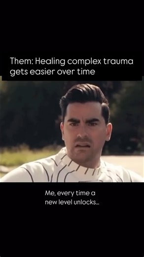 Brave & Free: Not Your Typical Domestic Abuse & Trauma Community on Instagram: "People love to say healing complex trauma gets easier with time. Cute idea but here’s my take: healing complex trauma isn’t linear. It’s more like: “I’ve grown so much” → “Why am I triggered by this again?” → “Oh right. Trauma.” Progress doesn’t mean symptoms disappear. It means you notice them faster. You recover quicker. You stop making it mean you’re failing. Complex trauma lives in the body, not the calendar. You