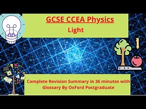 GCSE CCEA Physics Light Complete Revision Summary in just 36 minutes only