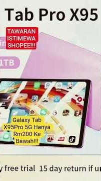 Galaxy Tab X95Pro 10.8-inch 16GB+1TB Smart Tablet Android, Supports SIM CARD! #shopee #promo #shorts