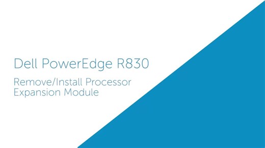 How to replace Processor Expansion Module for PowerEdge R830