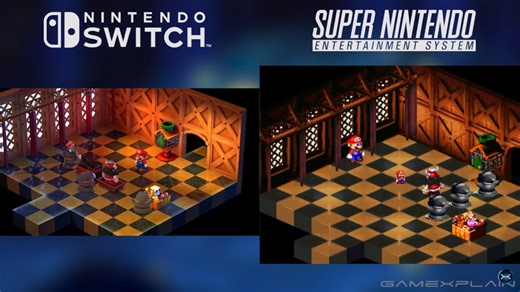 Super Mario RPG 'SNES Vs. Switch' comparison