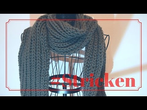 Knitting a scarf in a fisherman's brioche pattern | Instructions