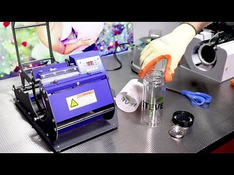 How to sublimate cylindrical glass items