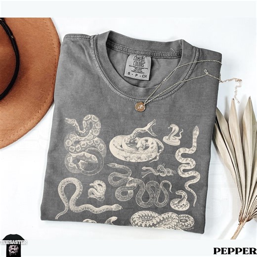 Vintage Snake Shirt Comfort Colors® Snake Lover T-shirt Serpent Lovers Gifts Birthday Christmas Unisex Cottagecore Reptile Tee for Men Women - Etsy