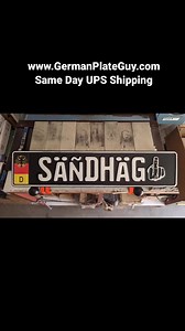 Get yours today ! Custom European License Plates made by the German Expert with over 26 years of experience! www.germanplateguy.com | German Plate Guy