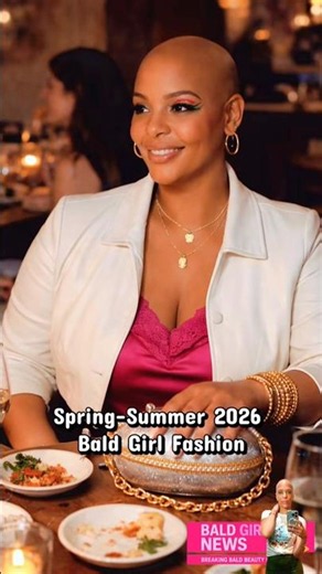 Summer Fashion inspiration for Bald Women - Featuring Clothing for the Romantic body type