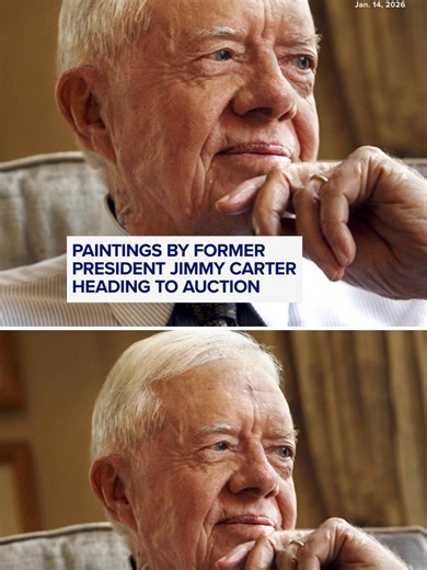 Former President Jimmy Carter's paintings are heading to auction this month. ABC News' Danny New takes a look at works of art from Carter and other former presidents. #presidents #painting