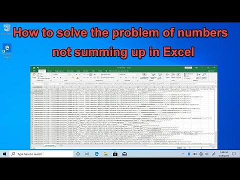 Excel Tutorial - How to solve the problem of numbers not summing up in Excel