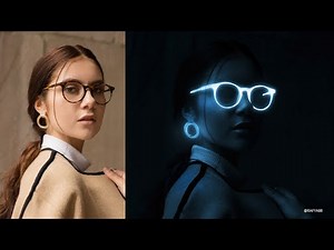 Glow in the Dark Portrait Effect Photoshop Tutorial