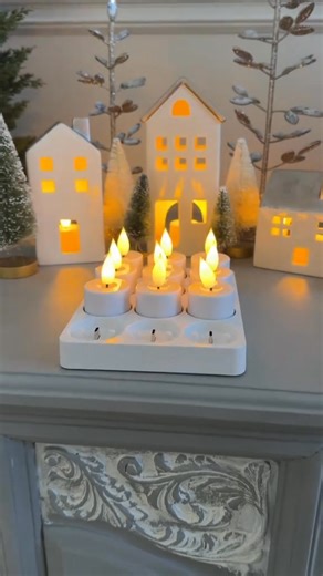 I’ve never seen rechargeable tea lights like these before and now I’m obsessed 😍 These flameless LED candles are genius. They flicker like real candles, have a dimming feature, timer options, and even come with a remote. No batteries, no wax mess—just cozy glow all season long. Perfect for Christmas decor, movie nights, or making your home feel warm and inviting. 💡 Rechargeable LED tea lights with charging base 🔥 Flicker mode steady mode ⏱️ Timer for 2, 4, 6, or 8 hours 🎄 Safe, beautiful, an