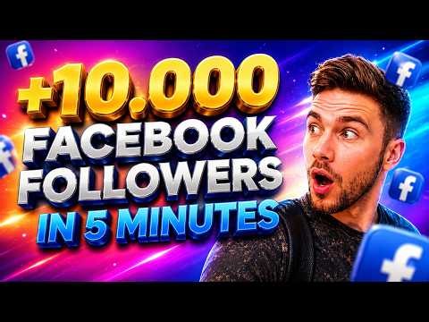 HOW TO GET FOLLOWERS ON FACEBOOK PAGE 2026 | GROW 10K FOLLOWERS IN 5 MINUTES