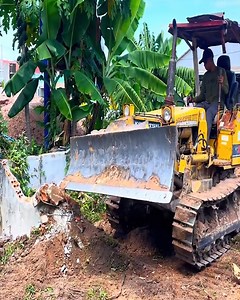 Completed Project 100% Dozer D3 & Truck 5T pushing soil Into the sewage | Dozer Tv