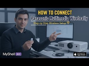 How to connect Panasonic Multimedia projector Wirelessly with Panasonic ET-WML100E? No Cables