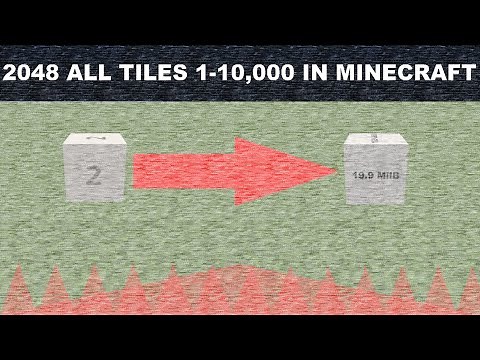 2048 All Tiles 1-10,000 in Minecraft