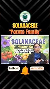 Solanaceae (Potato Family) 🌿 Easy Trick to Remember
