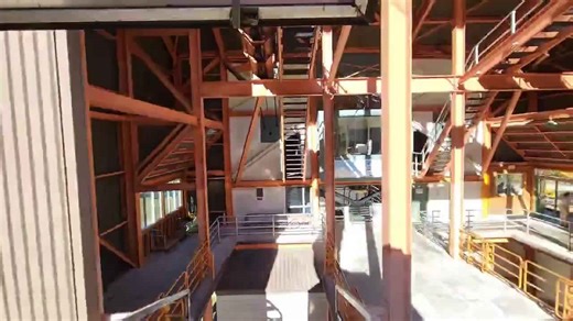 Stunning autumn aerial view from Cannon Mountain Tramway in New Hampshire, USA