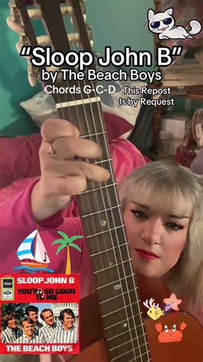 How to Play “Sloop John B” by The Beach Boys #easyguitartutorial #thebeachboys #sloopjohnb