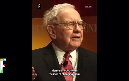 Warren Buffett says if you want a marriage to last, 'look for someone with low expectations'