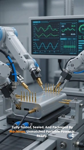 Robots Building Power Banks From Scratch! 🤯 #shorts #powerbank #asmr
