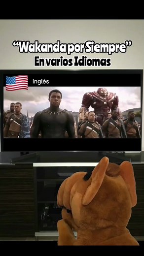Wakanda por siempre- en varios idiomas - marvel- pantera negra
