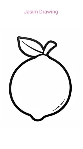 Lemon 🍋 Art Easy Coloring videos #art #coloring #drawing #cute #lemon #fruit