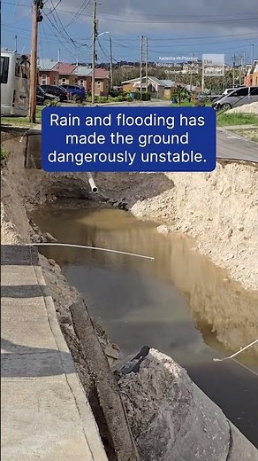 Sinkhole Swallows Street in Jamaica