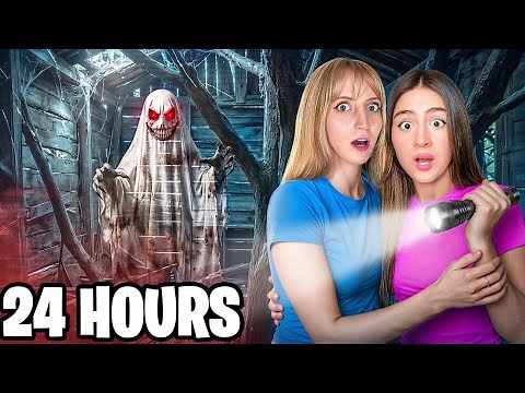 We survived 24 hrs in a Haunted Treehouse!