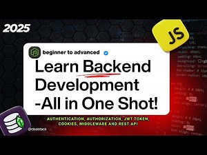 Authentication, JWT, Cookies & Middleware | Backend Development Part 4 (All-in-One Node.js Series)