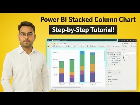 Power BI Stacked Column Chart Tutorial | Complete Beginner to Advanced Guide