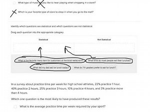 6.SP.1 statistical vs. non-statistical questions